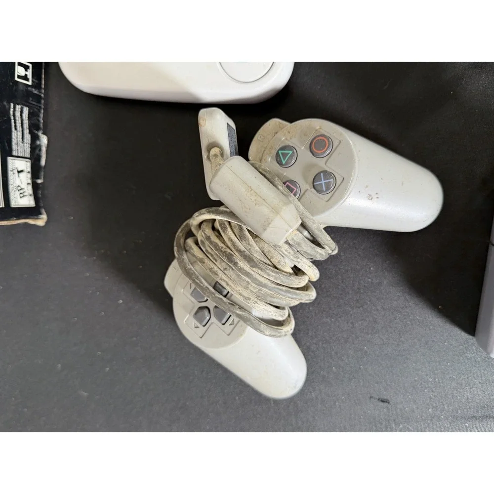 Sony PSone Slim Console Boxed Bundle w/ 2 Controllers & Cords PS1 TESTED‎